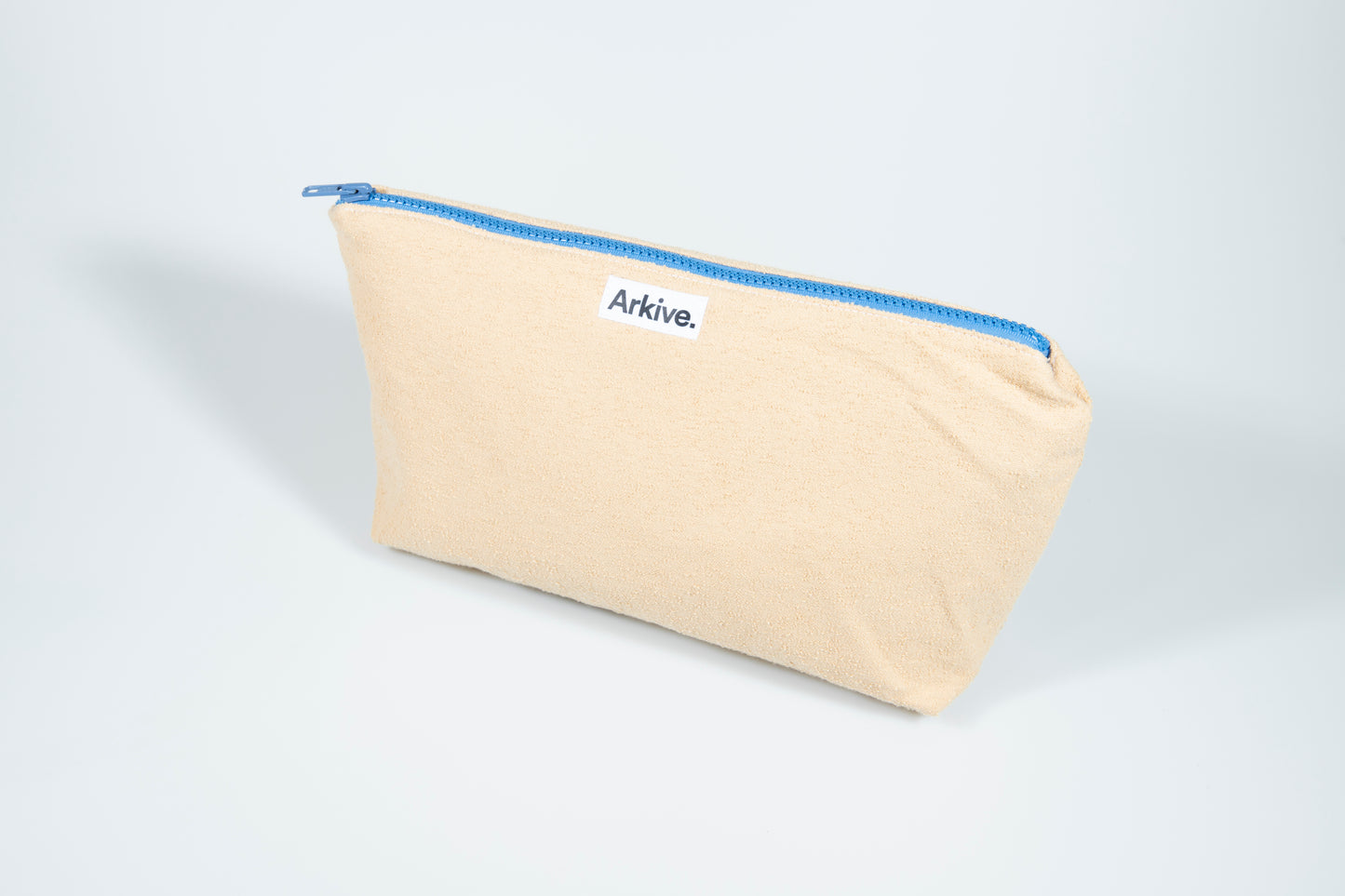 Arkive upcycles cosmetic bags from otherwise wasted textiles
